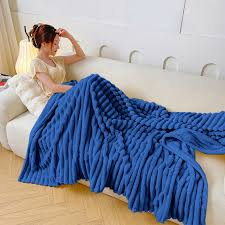 1pc Striped flannel blanket