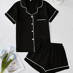 Women Two-piece Pj Sets Sleepwear Shorts Set